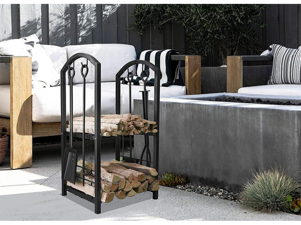 Malkų lentyna malkų priedai malkų priedai pokerio šlavimo mašina