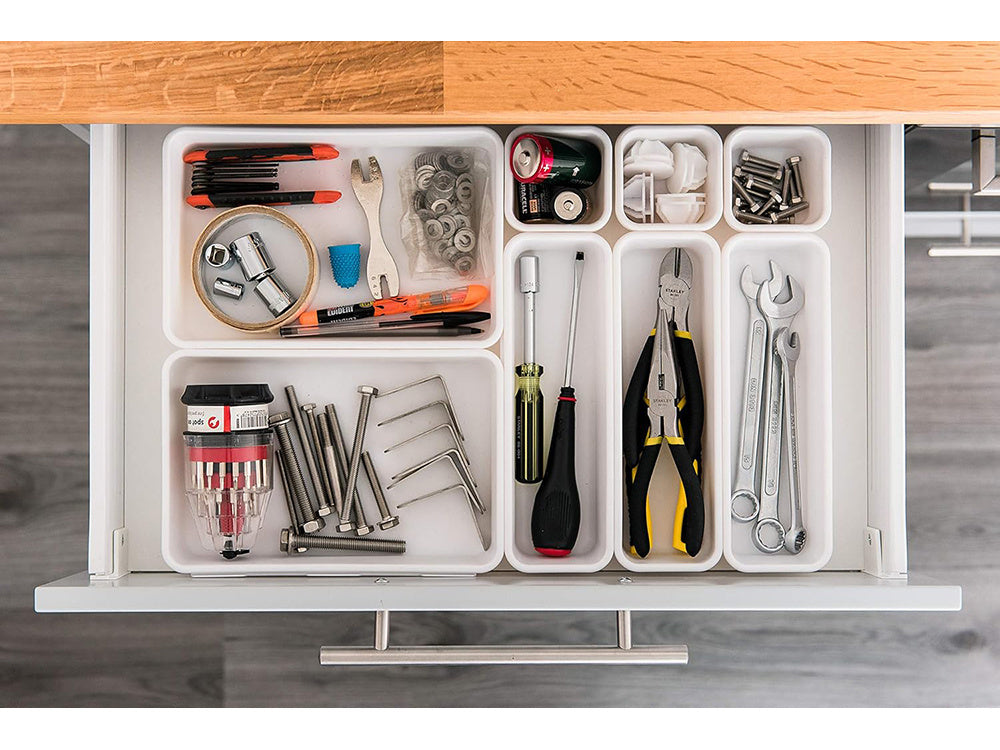 Virtuvės stalo įrankių organizatorius sulankstomas xxl modulinis konteineris