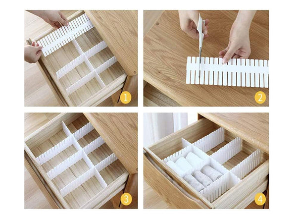 Organizatorius stalo daliklis stalčių spinta separatorius 4 vnt.