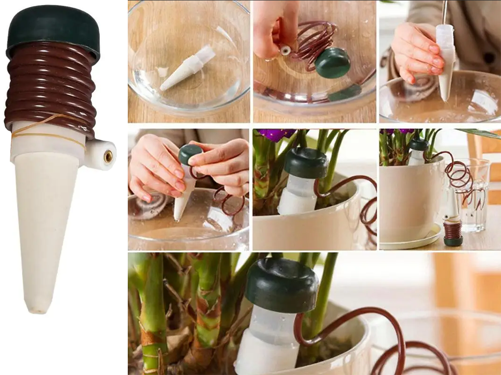 Gėlių vazonų drėkinimo sistema 2 x dozatorius