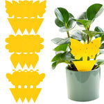 Geltoni lipdukai geltoni lipnūs žvynuotiems vabzdžiams, vaisinėms muselėms 12 vnt.