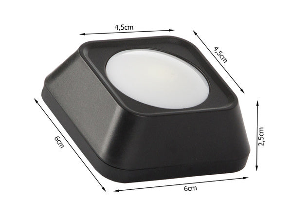 Belaidis rgb vadovaujama naktinė šviesa nuotolinio valdymo pultas 2 vnt., Juoda, Szín, Fekete