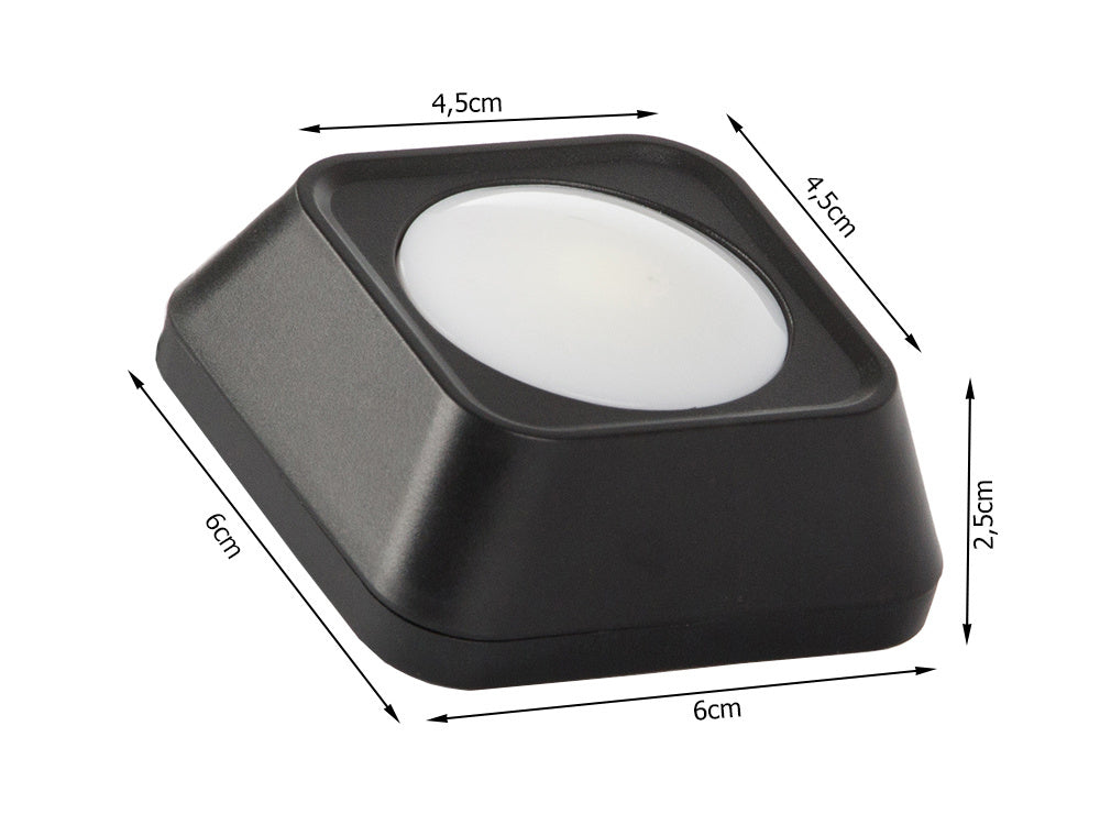 Belaidis rgb vadovaujama naktinė šviesa nuotolinio valdymo pultas 2 vnt., Juoda, Szín, Fekete