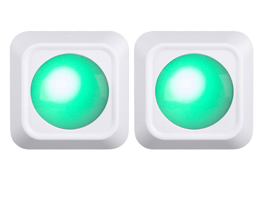 Belaidis rgb vadovaujama naktinė šviesa nuotolinio valdymo pultas 2 vnt., Baltas, Szín, Fehér