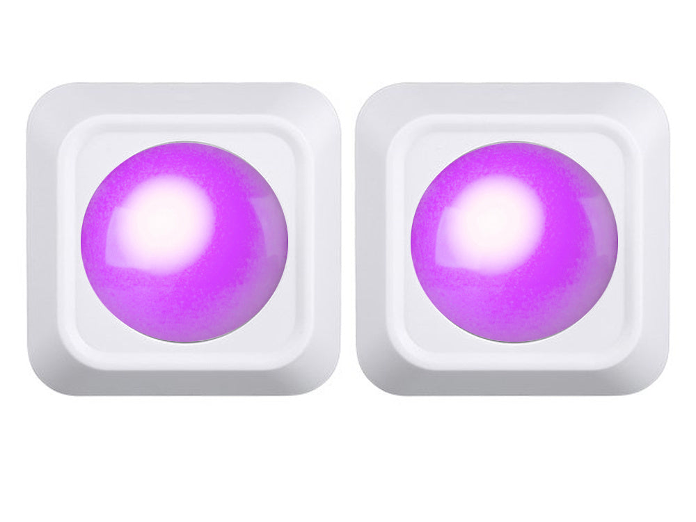 Belaidis rgb vadovaujama naktinė šviesa nuotolinio valdymo pultas 2 vnt., Baltas, Szín, Fehér