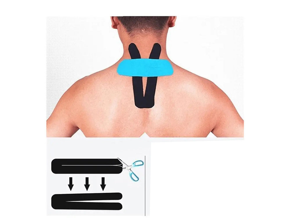 Kineziologinė juosta tejpy tejp plasters kinesiotaping sports pro 5m, Juoda, Szín, Fekete