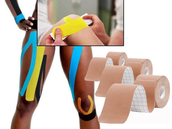 Kineziologinė juosta tejpy tejp plasters kinesiotaping sports pro 5m, Ruda, Szín, Barna