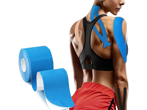 Kineziologinė juosta tejpy tejp plasters kinesiotaping sports pro 5m, Mėlyna, Szín, Kék