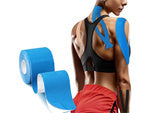 Kineziologinė juosta tejpy tejp plasters kinesiotaping sports pro 5m, Mėlyna, Szín, Kék