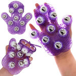 Kūno masažuoklis kaklo kaklo rankų masažas celiulito masažo pirštinė, Violetinė, Szín, Lila