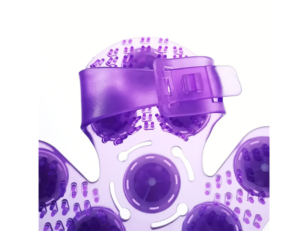 Kūno masažuoklis kaklo kaklo rankų masažas celiulito masažo pirštinė, Violetinė, Szín, Lila