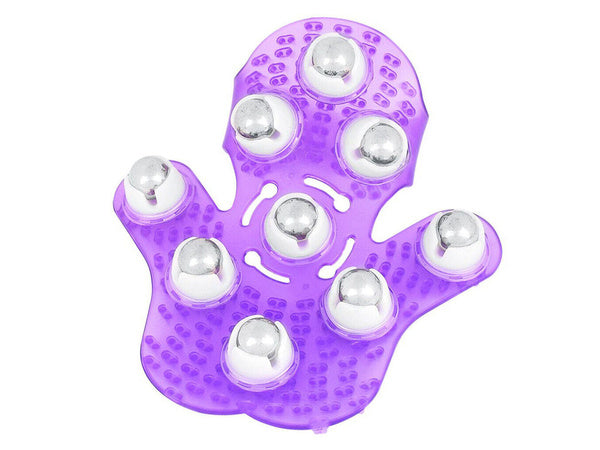 Kūno masažuoklis kaklo kaklo rankų masažas celiulito masažo pirštinė, Violetinė, Szín, Lila