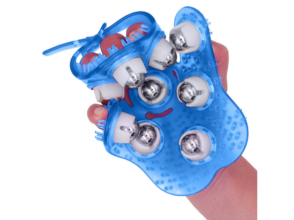 Kūno masažuoklis kaklo kaklo rankų masažas celiulito masažo pirštinė, Mėlyna, Szín, Kék