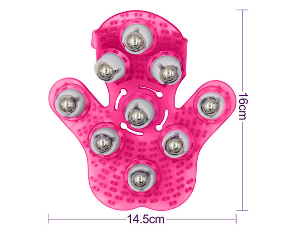 Kūno masažuoklis kaklo kaklo rankų masažas celiulito masažo pirštinė, Rožinė, Szín, Rózsaszín