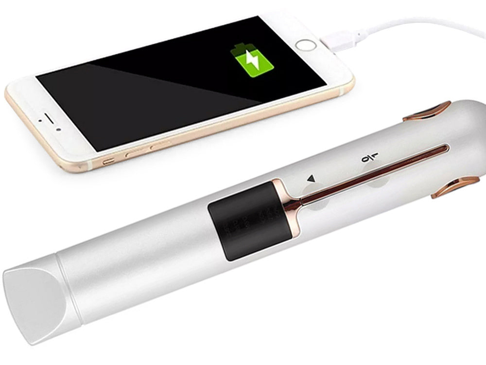 Plaukų tiesintuvas keraminis lcd 2in1 reguliuojamosios temperatūros maitinimo blokas, Baltas, Szín, Fehér