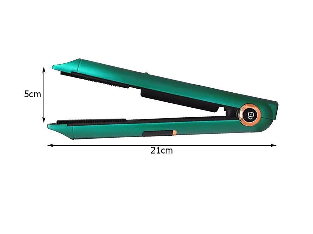 Plaukų tiesintuvas keraminis lcd 2in1 reguliuojamosios temperatūros maitinimo blokas, Žalia, Szín, Zöld
