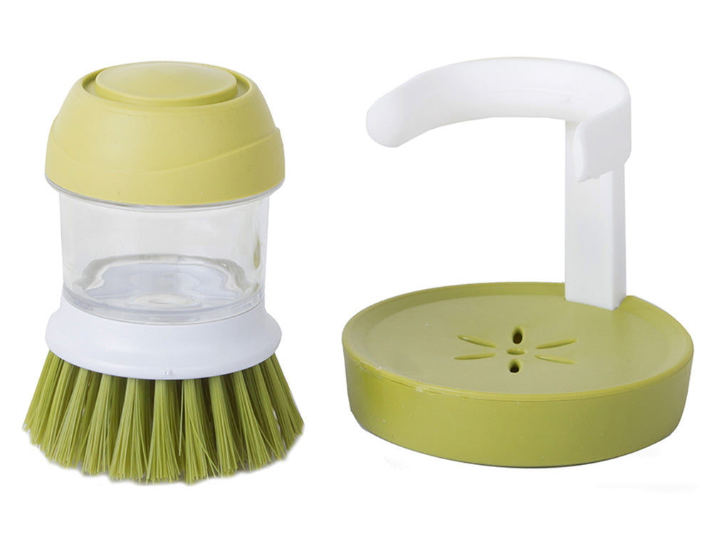 Šveitimo šepetys virtuvės indaplovės skysčio dozatorius šveitimo stovas, Žalia, Szín, Zöld