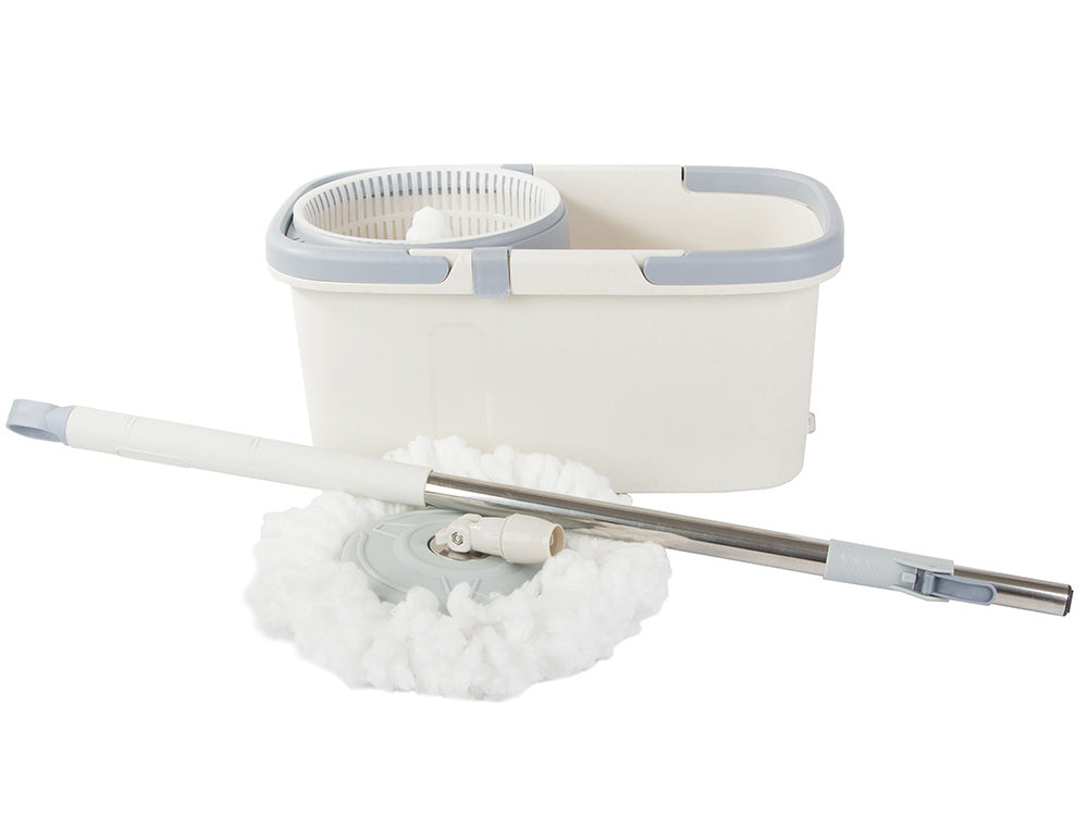 Rotacinė šluostė 360 spin turbo kaušo rinkinys mikropluošto padas