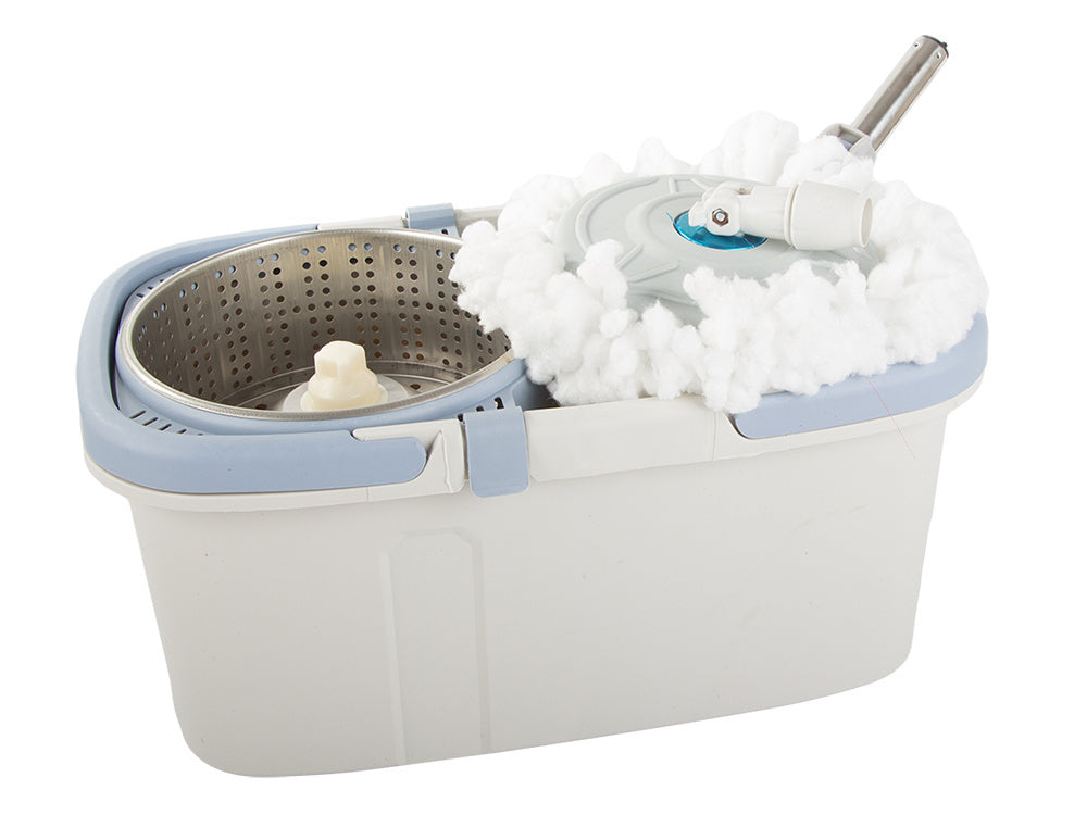 Rotacinė šluostė 360 spin turbo kaušo rinkinys mikropluošto padas