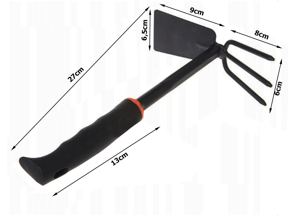 Sodo kauptukas dvipusis kastuvas grėblys rankinis grėblys augalams