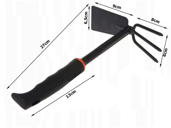 Sodo kauptukas dvipusis kastuvas grėblys rankinis grėblys augalams