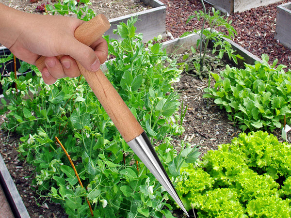 Sodinimo rinktuvas svogūnėliams sodinti sodo iešmelis medinė priemonė