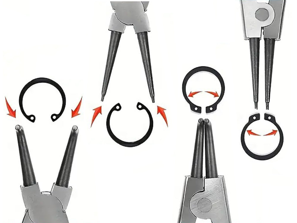 Seger's clamps žiedinių stūmoklių rinkinys 4vnt. Lenktų tiesių