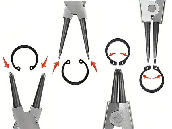 Seger's clamps žiedinių stūmoklių rinkinys 4vnt. Lenktų tiesių