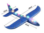 47cm šviečiantis led globe styropian airplane large