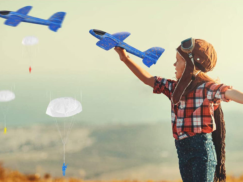 Blue aircraft styropian glide big styropian 47c, Mėlyna, Szín, Kék