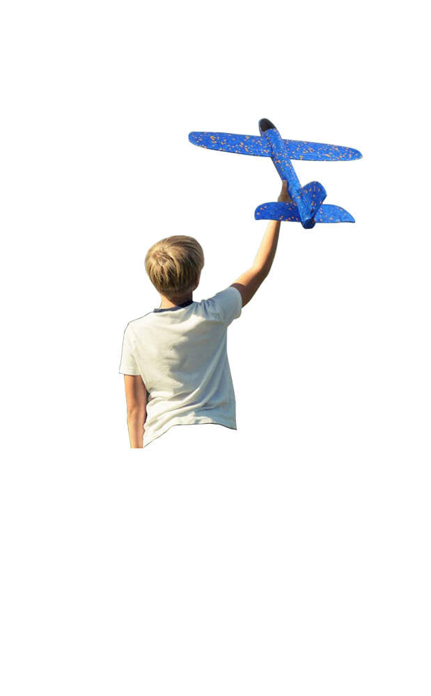 Blue aircraft styropian glide big styropian 47c, Mėlyna, Szín, Kék