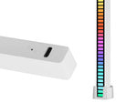 Usb vadovaujama garso atsakas daugiaspalvė neoninė juostelė rgb vadovaujama mirksinti baterija, Baltas, Szín, Fehér