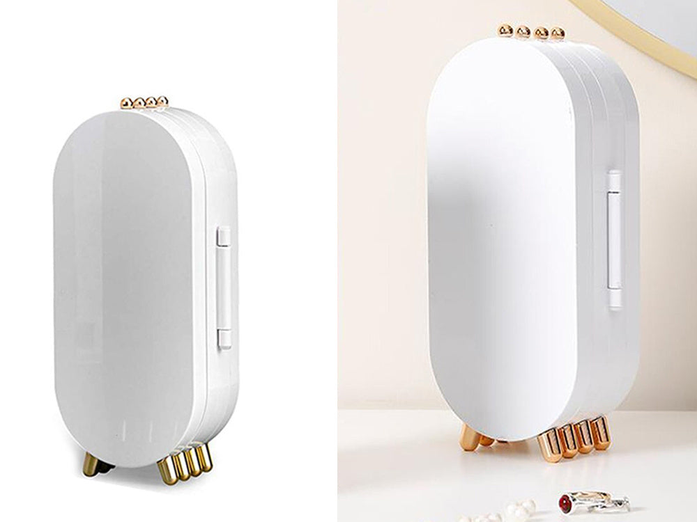 Juvelyrinių dirbinių organizatorius, sulankstoma skrynelė, veidrodinis stendas, balta, Baltas, Szín, Fehér