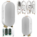 Juvelyrinių dirbinių organizatorius, sulankstoma skrynelė, veidrodinis stendas, balta, Baltas, Szín, Fehér