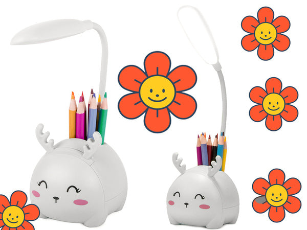 Vaikų vadovaujama naktinė šviesa usb organizatorius stovas telefono skaitymo mokslas, Baltas, Szín, Fehér