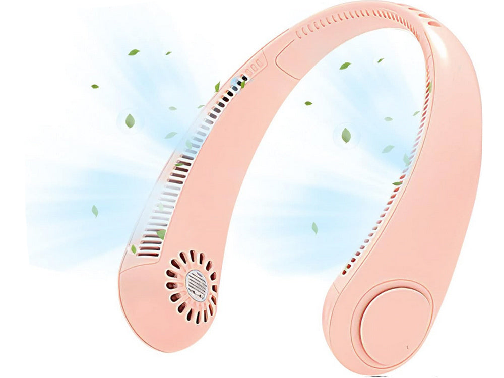 Ventiliatorius kaklo ventiliatorius nešiojamas oro kondicionierius belaidis įkraunamas akumuliatorius, Rožinė, Szín, Rózsaszín