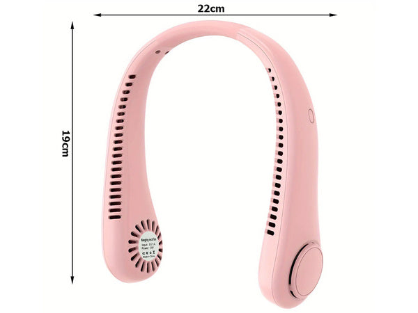 Ventiliatorius kaklo ventiliatorius nešiojamas oro kondicionierius belaidis įkraunamas akumuliatorius, Rožinė, Szín, Rózsaszín