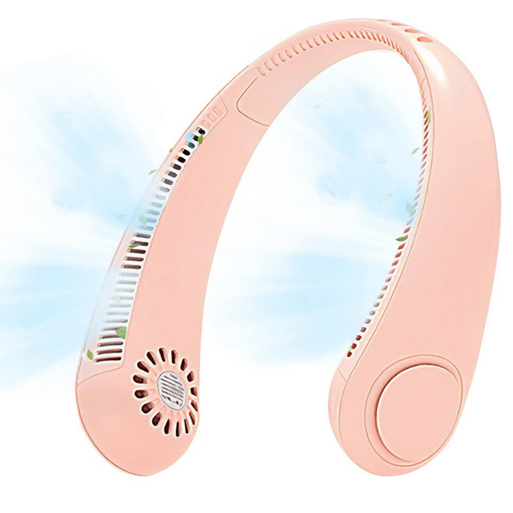 Ventiliatorius kaklo ventiliatorius nešiojamas oro kondicionierius belaidis įkraunamas akumuliatorius, Rožinė, Szín, Rózsaszín
