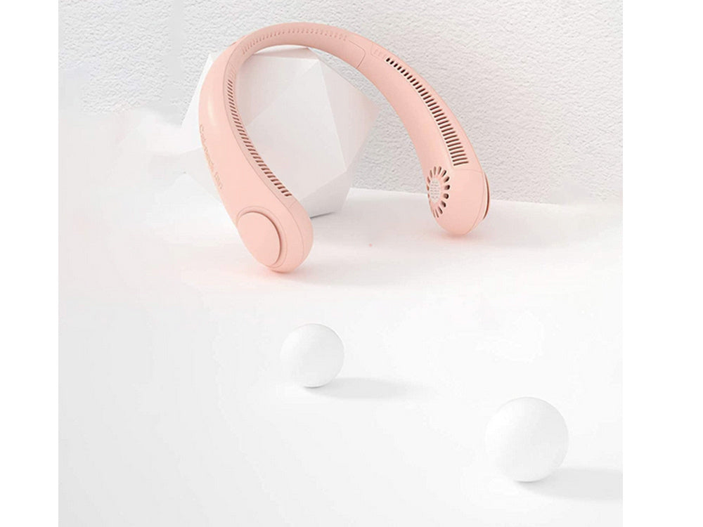 Ventiliatorius kaklo ventiliatorius nešiojamas oro kondicionierius belaidis įkraunamas akumuliatorius, Rožinė, Szín, Rózsaszín