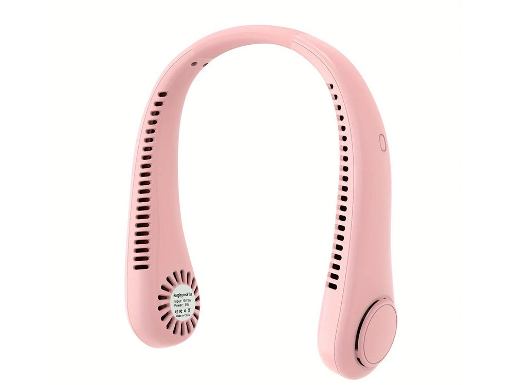 Ventiliatorius kaklo ventiliatorius nešiojamas oro kondicionierius belaidis įkraunamas akumuliatorius, Rožinė, Szín, Rózsaszín
