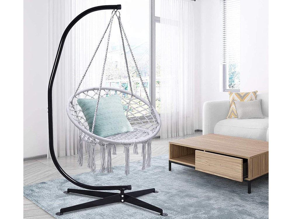 Hamakas fotelis kabančios sūpynės erškėtrožės lizdas sūpynės boho namų sodui