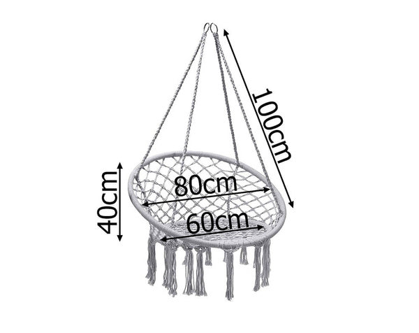 Hamakas fotelis kabančios sūpynės erškėtrožės lizdas sūpynės boho namų sodui