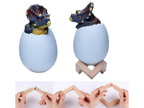 Dinozaurų naktinė šviesa triceratops kiaušinis rgb led šviečiantis kiaušinis vaikams, 12294_1, Gyártói kód, 12294_1