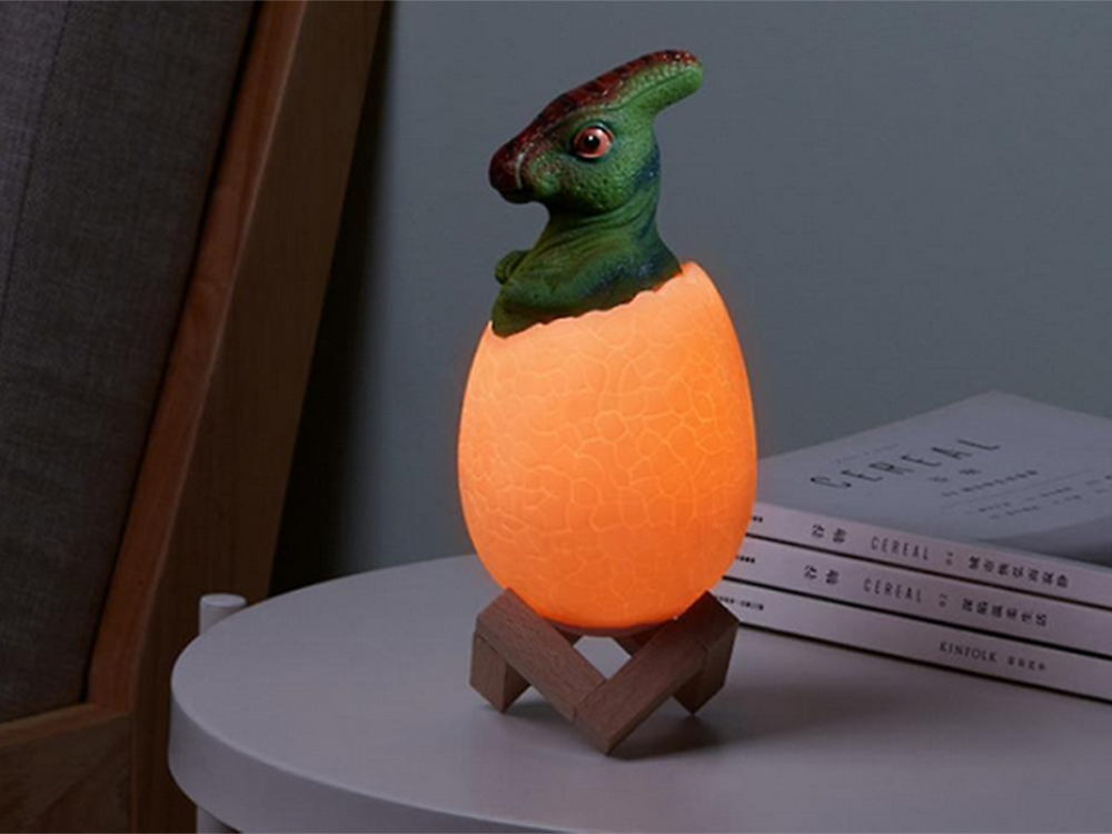 Naktinė šviesa dinozaurų dinozaurų dino kiaušinių rgb vadovaujama kiaušinių šviesa vaikams, 12294_2, Gyártói kód, 12294_2