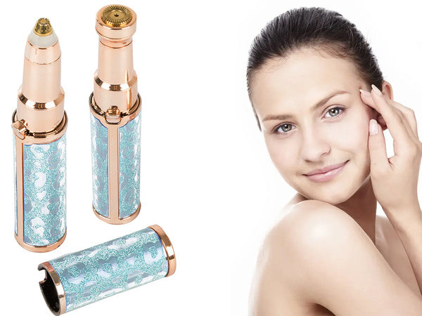 Veido epiliatorius skustuvas kūno kirpimo mašinėlė antakiai moterims, Mėlyna, Szín, Kék