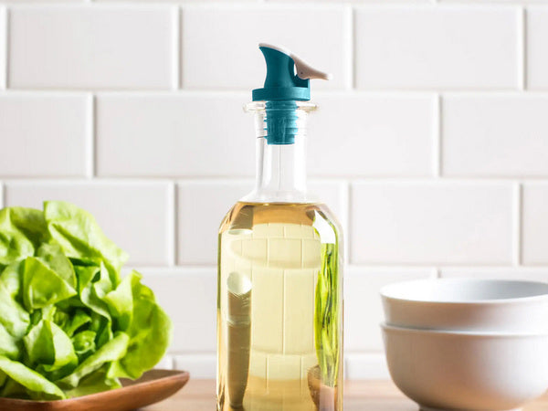 Butelių dozatorius alyvuogių aliejaus dangtelis alyvuogių aliejaus acto acto sirupo 2 vnt. Rinkinys