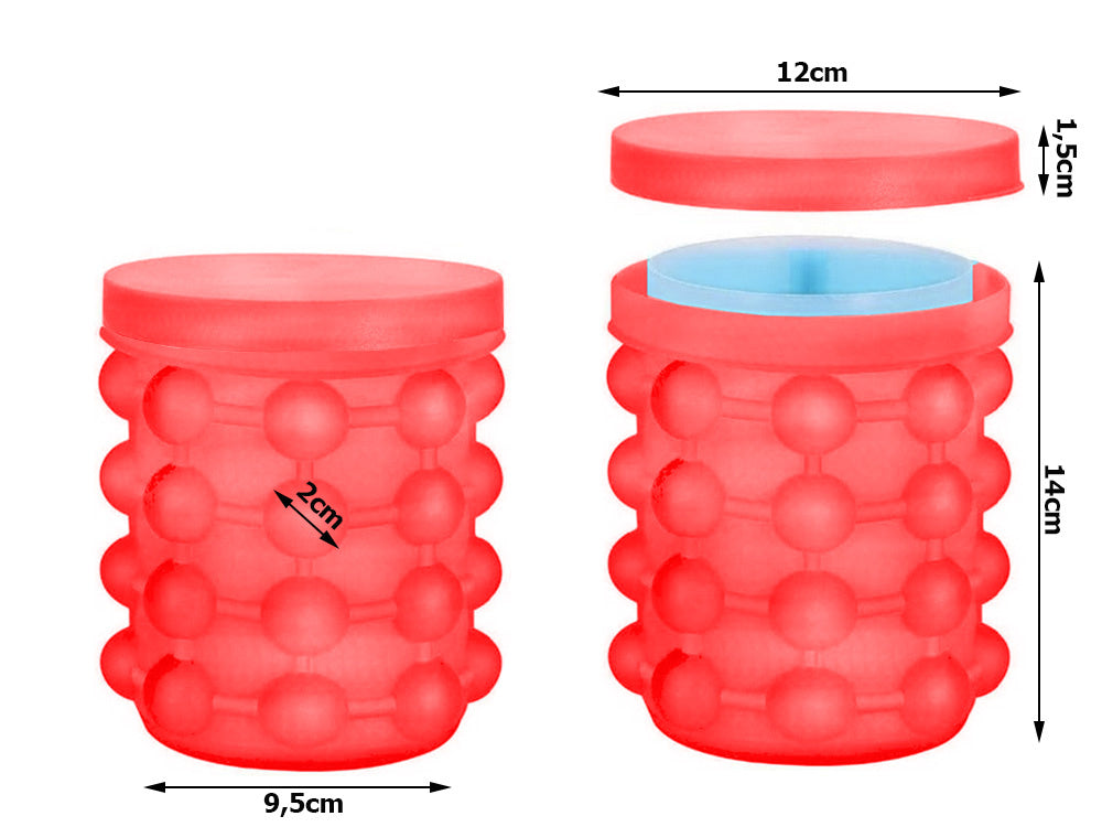 Ledo forma silikoninis kibirėlis ledo kubelių dėklas ledo kubelių forma ledo forma