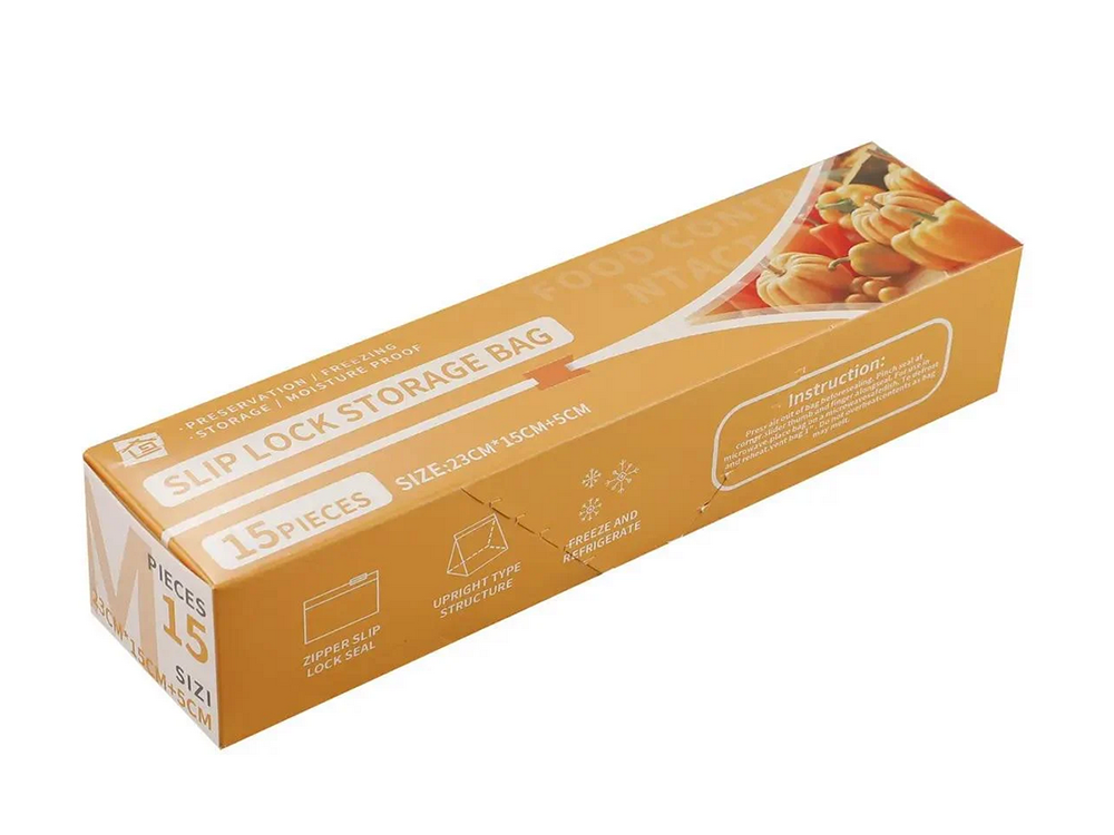 Sandarūs sandarinimo plėvelės maišeliai maistui 1200ml 15 vnt.