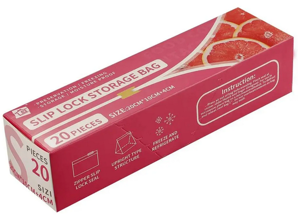 Sandarūs sandarinimo plėvelės maišeliai maistui 600ml 20 vnt.