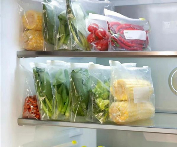 Sandarūs sandarinimo plėvelės maišeliai maistui 600ml 20 vnt.